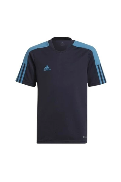 Adidas T-shirts TIRO TEE ESSENTIALS Blue 3 Adidas T-shirts TIRO TEE ESSENTIALS Blue