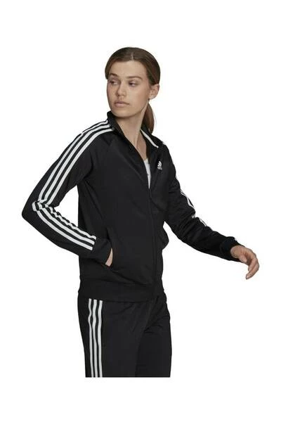 Hoodies & Sweatvesten Sweatshirt Adidas Essentials Warm-Up Slim 3 Bandas Black 3 Hoodies & Sweatvesten Sweatshirt Adidas Essentials Warm-Up Slim 3 Bandas Black - Afbeelding 2