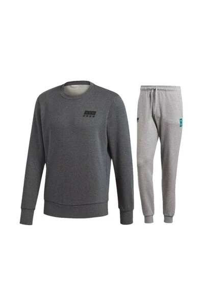 Adidas Trainingspakken Duitsland Crewneck Trainingspak Senior Gray 4 Adidas Trainingspakken Duitsland Crewneck Trainingspak Senior Gray - Afbeelding 2