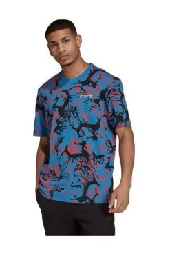 Adidas Shirts Aop T -shirt Blue