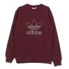 Adidas Hoodies & Sweatvesten Outline Crew Crew Sweatshirt Brown -Adidas Verkoopwinkel 170e4c79e3a8d8e30e16b4a76b1781b7