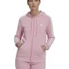 Adidas Hoodies & Sweatvesten Zip-throughs Pink -Adidas Verkoopwinkel 1720fcae72eb62a95fb8bed5797857bc
