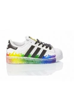 Adidas Customized Sneakers BA8378 2053 SUPERSTAR SPLIT White