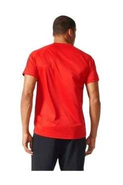 Adidas Sportshirts Designed 2 Move T-Shirt 3 Stripes Climalite Red