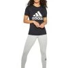 Adidas T-shirts W MH BOS T-SHIRT Black