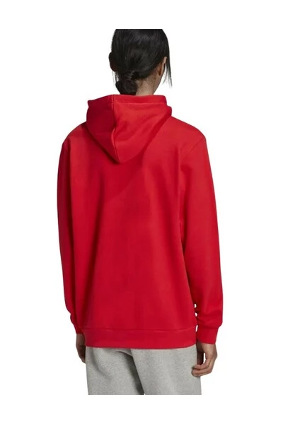 Adidas Hoodies & Sweatvesten Classic Hooded Sweatshirt With Trefoil Print Red 4 Adidas Hoodies & Sweatvesten Classic Hooded Sweatshirt With Trefoil Print Red - Afbeelding 2