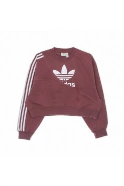 Adidas Hoodies & Sweatvesten Short Crewneck Sweatshirt Brown -Adidas Verkoopwinkel 46a3d7475cc67c187a10d0d369900dda