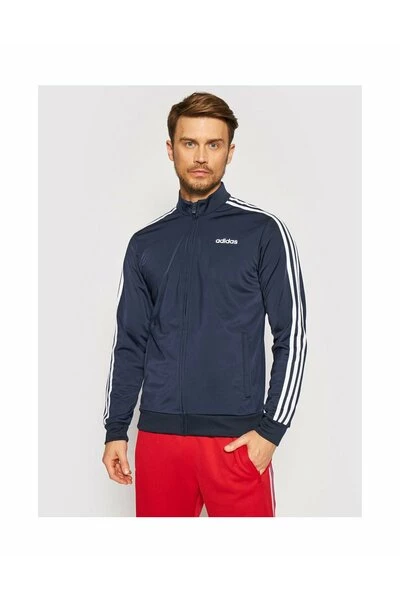 Adidas Sportshirts 3 Stripes Tricot Track Top Blue 4 Adidas Sportshirts 3 Stripes Tricot Track Top Blue - Afbeelding 2