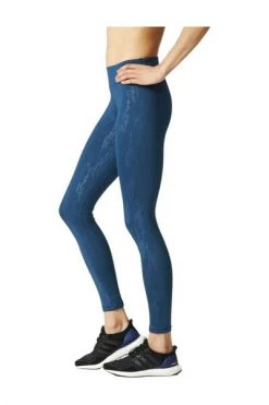 Adidas Leggings & Treggings Long Tight Q4 All Over Print Leggings Blue -Adidas Verkoopwinkel 52593da04777ec8ce02869de6478d137