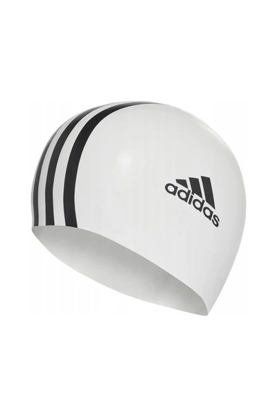 Adidas Fitness Swimming Cap Sil 3st Cp 1pc White 3 Adidas Fitness Swimming Cap Sil 3st Cp 1pc White