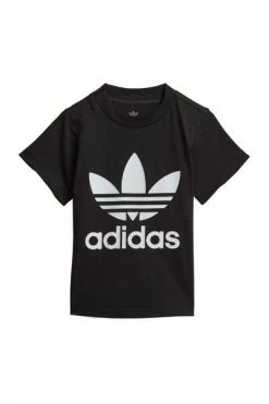 Adidas T-shirts Trefoil Tee Black