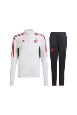 Adidas Trainingspakken Bayern Munchen 1/4 Zip Trainingspak Junior 2022-2023 White