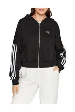 Adidas Hoodies & Sweatvesten Zip-through Black -Adidas Verkoopwinkel 60e9a59d9e10612c00a6d3b207f9e2d7