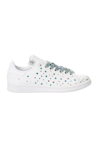 Adidas Customized Sneakers Stan Smith Aqua White 3 Adidas Customized Sneakers Stan Smith Aqua White