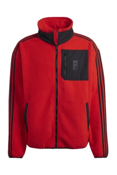 Adidas Fleece Jassen Fleece Jacket Red 3 Adidas Fleece Jassen Fleece Jacket Red