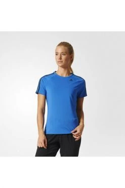 Adidas Outdoor Climalite Designed 2 Move Tee 3 Stripes BK2683 T -shirt Blue -Adidas Verkoopwinkel 7496e762cdb6b214fffbd5ba02da4533