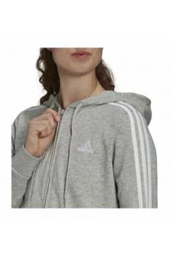 Adidas Hoodies & Sweatvesten W 3s Ftfz Hoodie Gray -Adidas Verkoopwinkel 788eb0a38e740514b63be608c1dca638