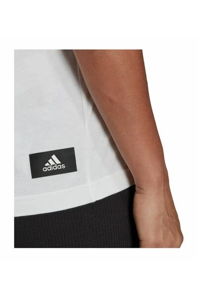 Adidas T-shirts W Fi 3B T-SHIRT White 3 Adidas T-shirts W Fi 3B T-SHIRT White