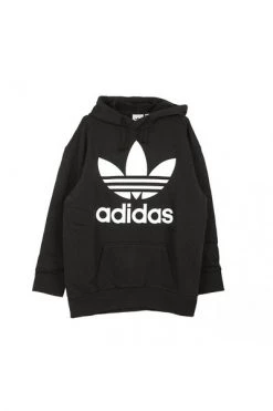 Adidas Hoodies & Sweatvesten Tref Over Hood Hooded Sweatshirt Black -Adidas Verkoopwinkel 79f384317245178a1bd86a46b696dd45