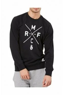 Adidas Hoodies & Sweatvesten Real Madrid Sweatshirt Grphic SWT M30992 Black -Adidas Verkoopwinkel 7f95a4d032caa90da12773916e648036