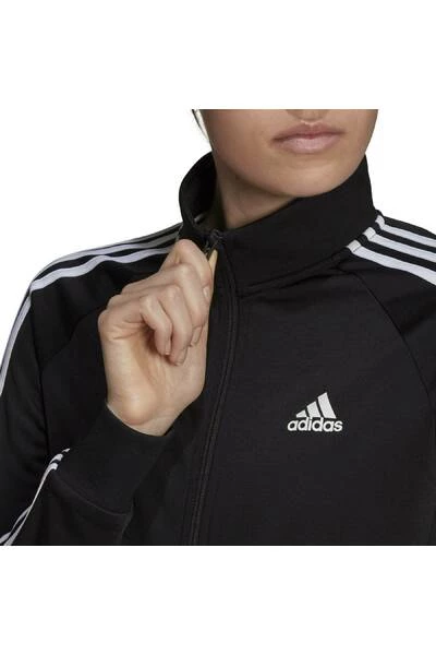 Hoodies & Sweatvesten Sweatshirt Adidas Essentials Warm-Up Slim 3 Bandas Black 2 Hoodies & Sweatvesten Sweatshirt Adidas Essentials Warm-Up Slim 3 Bandas Black