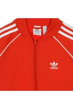 Adidas Hoodies & Sweatvesten Coat Jacket Lady Sst Tracktop Primeblue Red