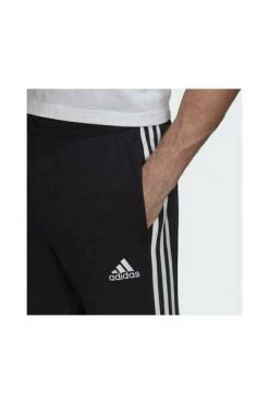 Adidas Sweatpants ESENTALS FRENCH TERRY Tapered Pants 3 Bands Black -Adidas Verkoopwinkel 8ad9123f56e4ddd6eee85405941b3471