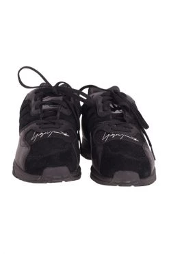 Vintage Schoenen Y-3 X Adidas Yohji Yamamoto ZX Run Sneakers In Black Leather Black -Adidas Verkoopwinkel 928b019793f27dce5017521a25d09c9d