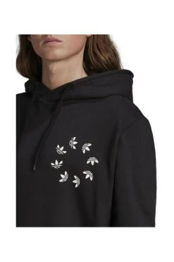 Adidas Sweaters Hooded Sweatshirt With Circular Logo Embroidery On The Heart Side Black -Adidas Verkoopwinkel 9e50405f092482de8865a0fc5a7bbc9a