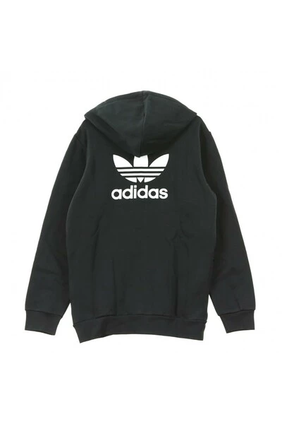 Adidas Hoodies & Sweatvesten TRF FLC Hooded Sweatshirt Black 3 Adidas Hoodies & Sweatvesten TRF FLC Hooded Sweatshirt Black