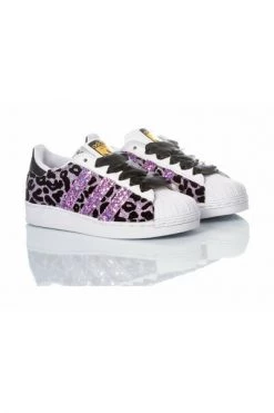 Adidas Customized Sneakers BA8378 1958 SUPERSTAR LEO Purple