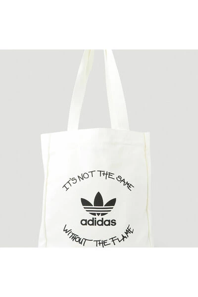 Adidas Tassen Graphic Print Shopper Tote Bag White 4 Adidas Tassen Graphic Print Shopper Tote Bag White - Afbeelding 2