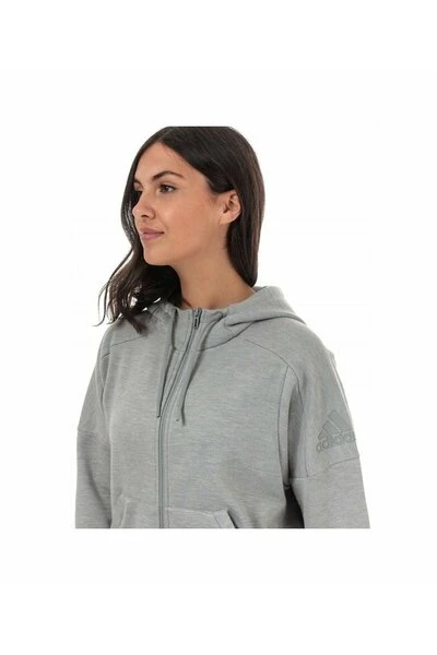 Adidas Hoodies & Sweatvesten Bluza Fi4087 Gray 4 Adidas Hoodies & Sweatvesten Bluza Fi4087 Gray - Afbeelding 2