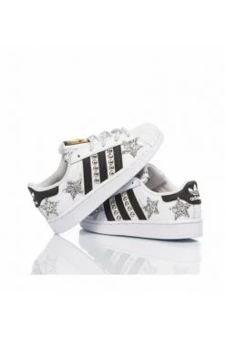 Adidas Customized Sneakers BA8378 1650 SUPERSTAR FIX White