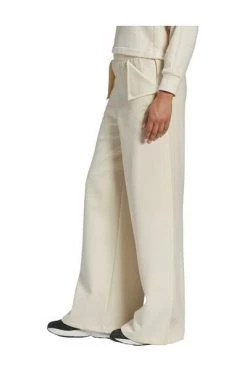 Adidas Wijde Broeken Clean Classics Pants Beige