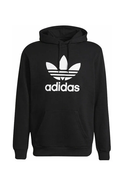 Adidas Hoodies & Sweatvesten TREFOIL HOODIE Black 5 Adidas Hoodies & Sweatvesten TREFOIL HOODIE Black - Afbeelding 3