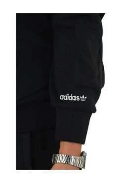 Adidas Hoodies & Sweatvesten Hooded Sweatshirt With Oversize Model And Embroidered Logo On The Front Black -Adidas Verkoopwinkel be627cca154d5e17075ceb3179e98f82