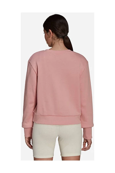 Adidas Hoodies & Sweatvesten Women Sweatshirt Regular Cropped Sweater He6923 Pink 4 Adidas Hoodies & Sweatvesten Women Sweatshirt Regular Cropped Sweater He6923 Pink - Afbeelding 2