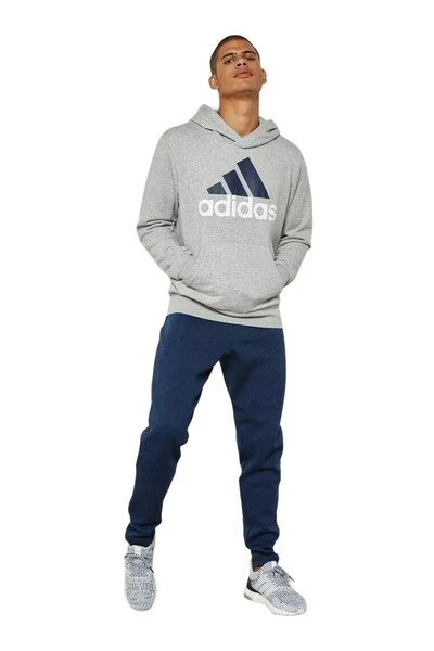 Adidas Hoodies & Sweatvesten ESS LIN P/O FT HOODIE Gray 6 Adidas Hoodies & Sweatvesten ESS LIN P/O FT HOODIE Gray - Afbeelding 4