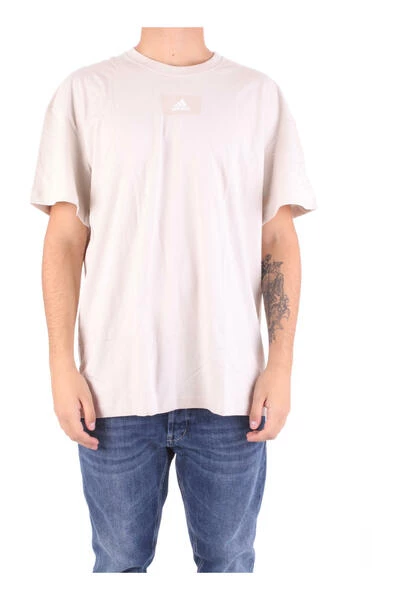 Adidas T-shirts And Polos Sand Beige 4 Adidas T-shirts And Polos Sand Beige - Afbeelding 2