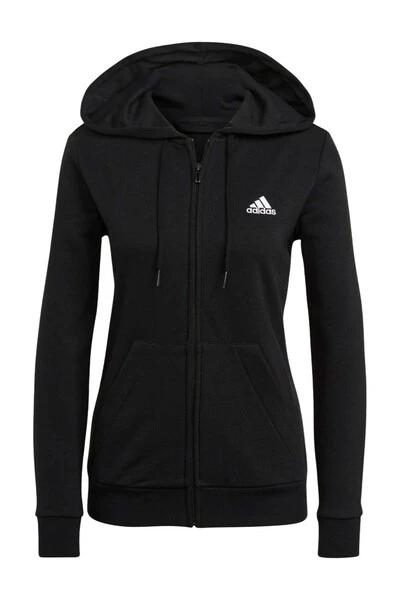 Adidas Hoodies & Sweatvesten Hooded Zipped Sweatshirt Black 3 Adidas Hoodies & Sweatvesten Hooded Zipped Sweatshirt Black