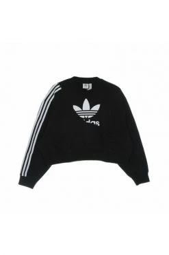 Adidas Hoodies & Sweatvesten Short Crewneck Sweatshirt Lady Sweatshirt Black