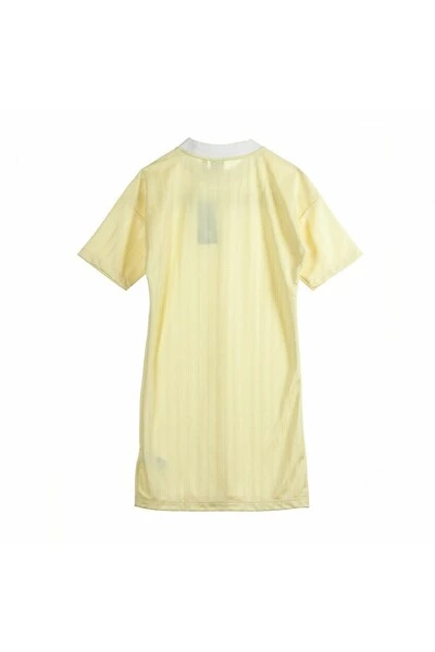 Adidas Casual Jurken Trefoil Dress Beige 3 Adidas Casual Jurken Trefoil Dress Beige - Afbeelding 2