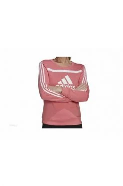 Adidas T-shirts Molletoned Interior Swallowing With Big Logo Pink