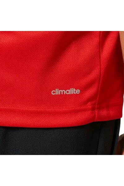 Adidas Sportshirts Designed 2 Move T-Shirt 3 Stripes Climalite Red 8 Adidas Sportshirts Designed 2 Move T-Shirt 3 Stripes Climalite Red - Afbeelding 6