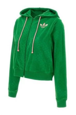 Adidas Hoodies & Sweatvesten Zip-throughs Green -Adidas Verkoopwinkel eec2dd4c0a1f4151d52e3b69255d23e7