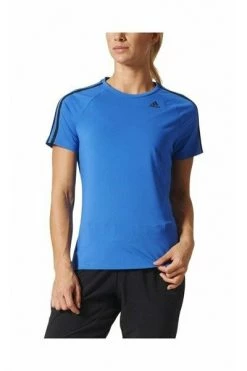 Adidas Outdoor Climalite Designed 2 Move Tee 3 Stripes BK2683 T -shirt Blue -Adidas Verkoopwinkel f49d6501ee228fe1d1ed4b8b504dc070