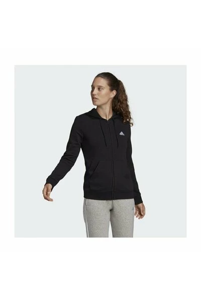 Adidas Hoodies & Sweatvesten Hooded Zipped Sweatshirt Black 4 Adidas Hoodies & Sweatvesten Hooded Zipped Sweatshirt Black - Afbeelding 2
