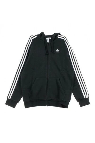 Adidas Hoodies & Sweatvesten HOODED SWEATSHIRT 3-STRIPES FZ Black 4 Adidas Hoodies & Sweatvesten HOODED SWEATSHIRT 3-STRIPES FZ Black - Afbeelding 2