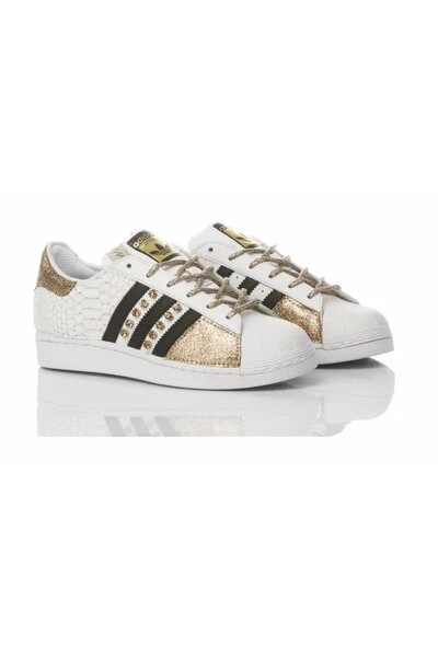Adidas Customized Sneakers Superstar Sandy White 4 Adidas Customized Sneakers Superstar Sandy White - Afbeelding 2
